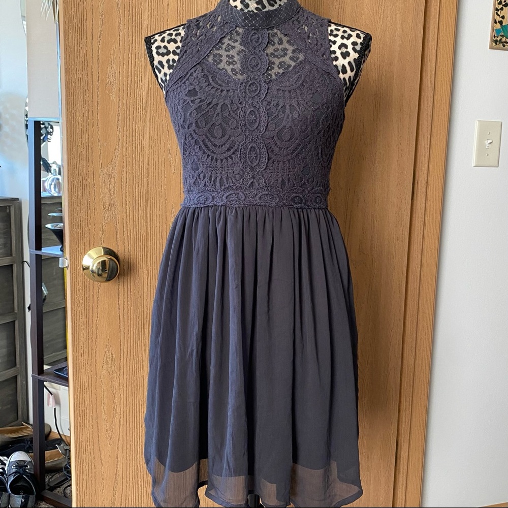Dark grey size small lacey Xhilaration dress
